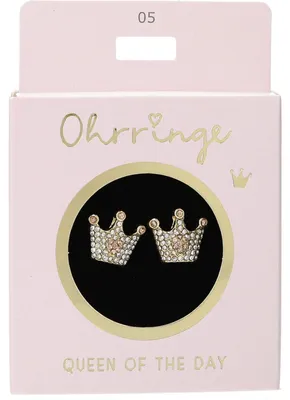Obrázok produktu pre DEPESCHE Náušnice Glitzer Kronen Queen of the day gold č. 5