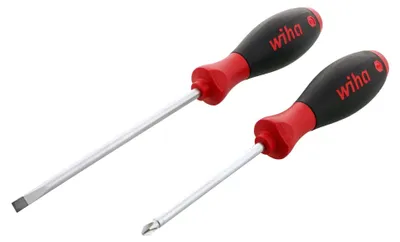 Produktbild von Wiha 30279 SoftFinish Schlitz-/Kreuzschlitzschraubendreher-Set, 2-teilig
