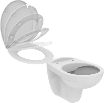 Produktbild von Ideal Standard Wand-T-WC-Kombipaket Eurovit, randlos,m.Softclosing,355x520x350mm,Weiß, 1 Stk.