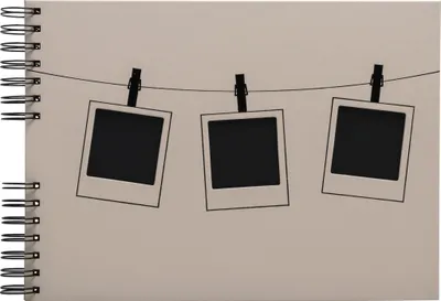 Produktbild von Exacompta Fotoalbum + Spiralbindung, 50 schwarze Seiten, Polaroid, Rosa, 16825E