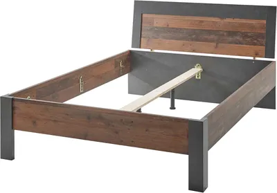 Produktbild von Bett 140x200cm Brooklyn - Oldwood mit Bettkasten
