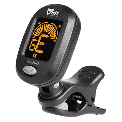 Immagine prodotto di Voggenreiter VOLT Clip-Tuner CT-500, Stimmgerät, für Gitarre / Bass / Ukulele, Schwarz, 1199