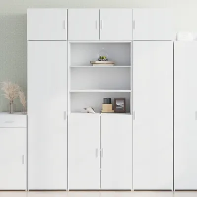 Obrázek produktu pro vidaXL Vysoká skříňka bílá 80x42,5x225 cm materiál na bázi dřeva