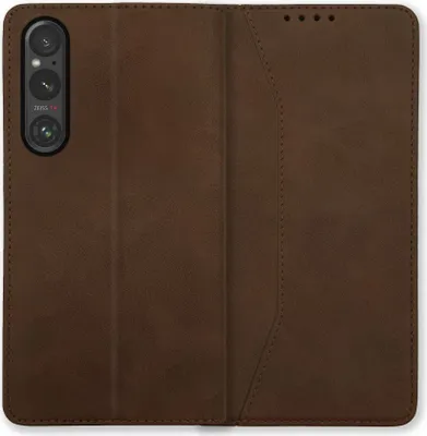 Produktbild von Bookstyle 'Premium' Schutzhülle Klapphülle Schutztasche Etui Cover für Sony Xperia 1 V - Braun