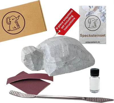 Productafbeelding van Set - Snijset incl. Schildpad Rohling met Gereedschap