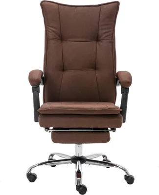 Produktbild von "SALE 2026"Chefsessel 150kg,Drehstuhl - Bürostuhl/Stuhl für Schminktisch - Braun Stoff - 64x68x(113 - 120)cm - Bürostühle DEMöbel320579