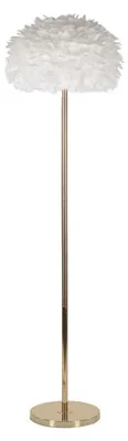 Zdjęcie produktu dla FURNLUX Lampa podłogowa feather white 43cm / Kolor główny: Biały / Wymiary: 43 x 170 x 43 cm