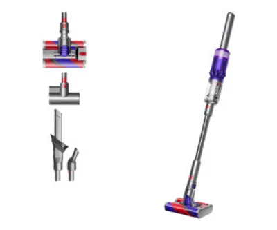 Produktbild von Dyson Omni Glide Kabelloser Staubsauger, Ultimative Flexibilität für Hartböden, Kompakte Größe, Beutellos, Leistungsstarke Saugleistung, Bis zu 20 Min
