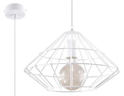 Zdjęcie produktu dla Lampa wisząca UMBERTO Biała SL.0293 Sollux
