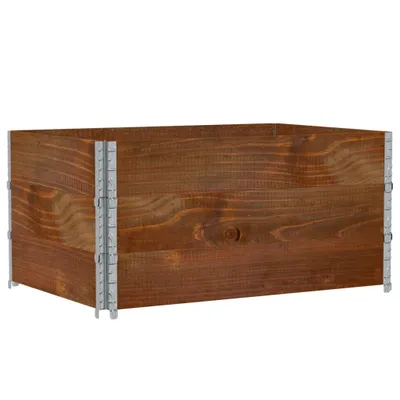 Produktbild von vidaXL Pflanzkasten Braun 120x80 cm Massivholz Kiefer