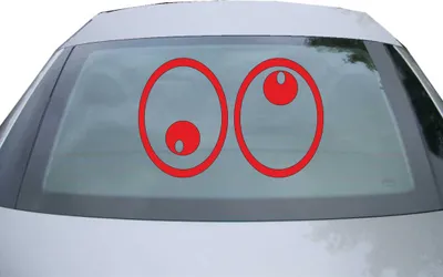 Produktbild von Indigos UG - Aufkleber Heckscheibe & Motorklappe DE2479 - rot - 600x388 mm - Ratte - Rat inside - Auto Scheiben Fenster Heckklappe Tuning Racing JDM - Die cut