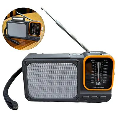 Produktbild von Tragbares Multifunktions-Radio,Bluetooth 5.3,FM/AM, MP3, Akku 1200mAh,6–12h Laufzeit,tragbarer Musik-und Nachrichtenbegleiter für Zuhause&unterwegs