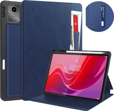 Immagine prodotto di Custodia in pelle con tasche per Lenovo Tab M11 TB330FU 10,95" (blu navy)