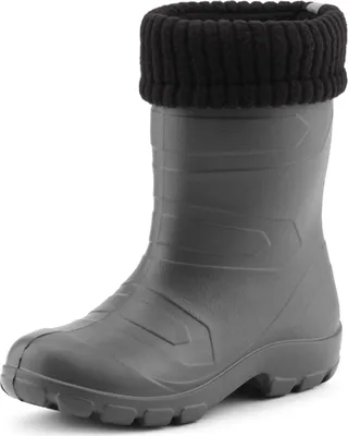 Produktbild von Ladeheid Kinder Mädchen Jungen federleichte Eva Thermo Gummistiefel gefüttert LA845KIDS (Graphite/Schwarz, 25 EU)