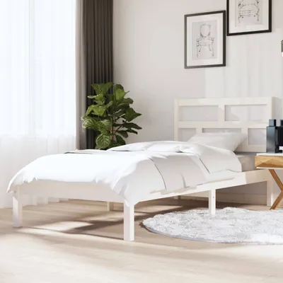Produktbild von Möbel Massivholzbett Weiß 90x190 cm - Klassische Betten 3101184