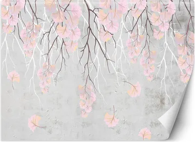 Produktbild von Vlies fototapete Fallende Blätter 400x280 cm Feeby Rosa inkl. Kleber einfache Montage