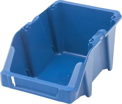 Obrázok produktu pre Skladovací kontajner Mega-M, plastový dielenský podnos, 200 x 300 x 130 mm, modrý N