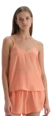 Productafbeelding van Dagi dames top van viscose-koperblend, oranje, maat 38