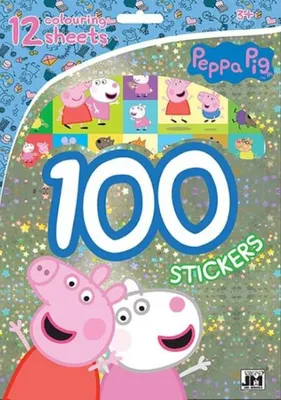 Obrázek produktu pro Prasátko Peppa - 100 samolepek s omalovánkovými listy