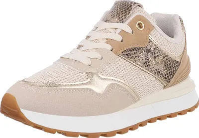 Produktbild von Ital-Design Damen Freizeitschuhe Gelkissen Holzoptik, Lederoptik Sneakers Low 88930603 Beige Gr.  36