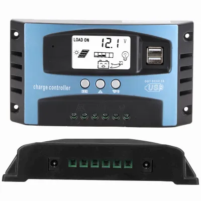 Immagine prodotto di Regolatore di carica solare MPPT 100A Doppio display LCD USB 12V 24V