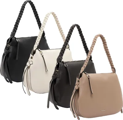 Immagine prodotto di Borsa a tracolla da donna Tamaris, modello Judith 31743, con manici intrecciati, colore: nero