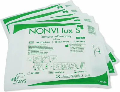 Produktbild von ZARYS NONVI LUX S, Steriler Vliesverband, 7,5 cm x 7,5 cm, 25 Stk. x 5 Stk