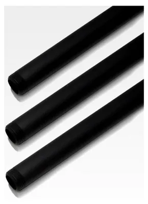 Produktbild von Temperguss Rohr 100 cm DIY Fitting für Möbel Kleiderstange im Industrial Design 3/4 Zoll Wasserrohr Schwarz