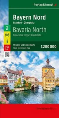 Image de Bavière Nord, carte routière et de loisirs 1:200.000, freytag & berndt
