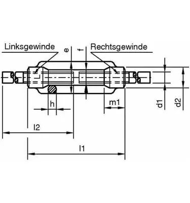 Productafbeelding van Spannschloss HK/OE, verzinkt, 6x100mm