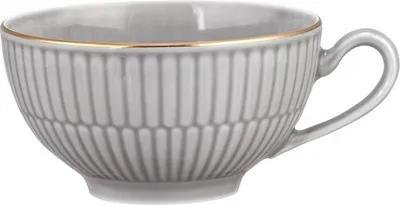 Produktbild von Seltmann Weiden Amina silbergrau/Goldrand Teeobertasse 0,22 l