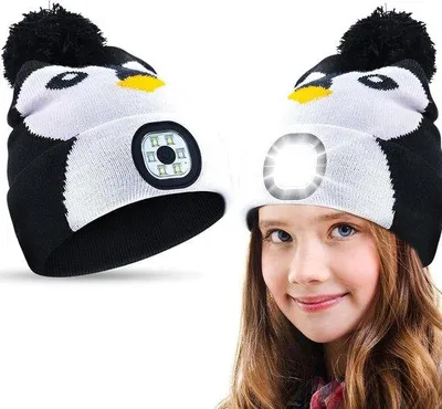 Produktbild von USB Wintermütze LED Verlichtung Gebreite
