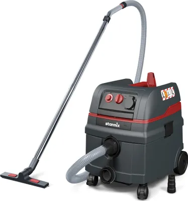 Obrázek produktu pro Starmix L-1625, 1600 W, Bubnový vysavač, Suché a mokré, 25 l, 69 dB, Černá, Červená