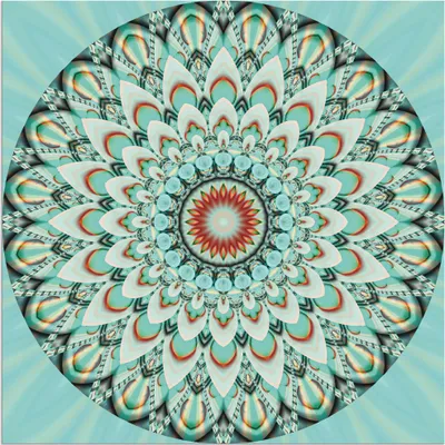 Produktbild von ARTland Wandbild Alu für Innen & Outdoor Mandala Integrität Größe: 50x50 cm