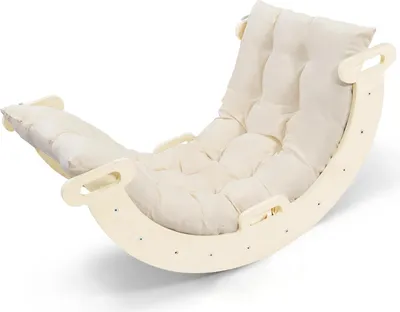 Image de Arche d'escalade pour enfants - Structure en bois en forme de demi-cercle pour intérieur - Balançoire Montessori - Structure d'escalade pour jeunes enfants - Bois naturel