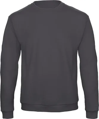 Produktbild von B&C WUI23 | Herren  Rundhals-Sweatshirt / Flauschiges Innenfutter - Farbe: Anthracite - Größe: 3XL