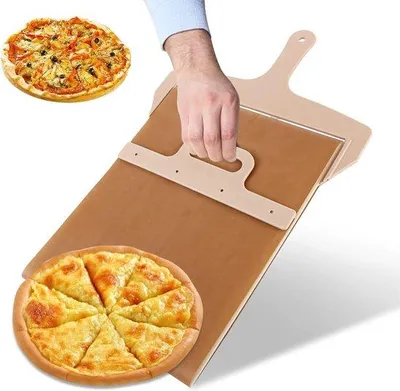 Productafbeelding van Pizzischneider 2er-Set 58 x 30 cm für selbstgemachte Pizzen zum Brotbacken