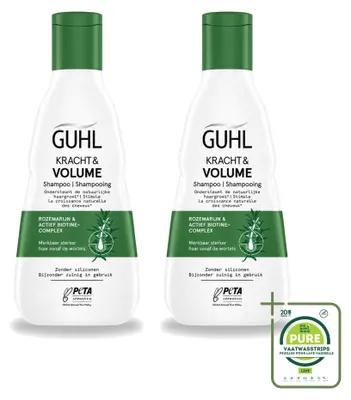 Zdjęcie produktu dla 2 sztuki szamponu Guhl Kracht & Volume - 250 ml - opakowanie zbiorcze