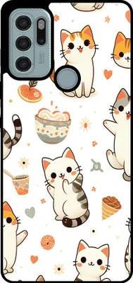 Produktbild von Smartphonica Phone Case Fit für Motorola Moto G60s mit Katze drucken - TPU zurück Abdeckung Fall Katze Design