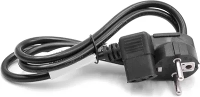 Produktbild von vhbw Netzkabel Schutzkontaktstecker für Kaltgeräte z.B. PC Monitor Computer Drucker - C13 Buchse, 1 m, Gewinkelt