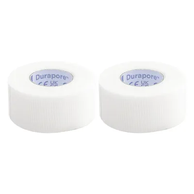 Produktbild von 3M Durapore REF 1538-1 - Pflaster - 2,5cm x 9,1m - 2 Rollen