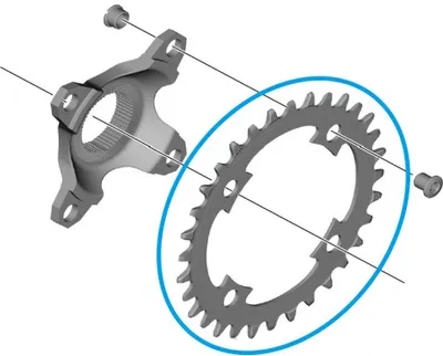 Image de Pignon SHIMANO E-BIKE SYSTEMS CR-EM800 32 dents - puissance de transmission efficace