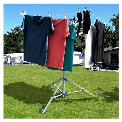 Produktbild von Wäschespinne mit Standfuß und 3 Zeltheringen