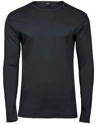 Immagine prodotto di Tee Jays - Maglietta con maniche lunghe per uomo FK1763 (3XL) (grigio scuro)