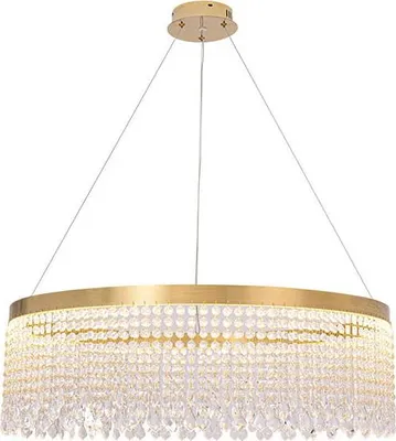 Zdjęcie produktu dla Luvia - żyrandol LED złoty 60 cm kryształowy 37W 3000-6000K