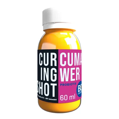 Produktbild von -Curingshot Multivitamin + BC30 Probiotika / Curcuma-Ingwershot 60mL Kaltgepresst+ Kaltkonserviert