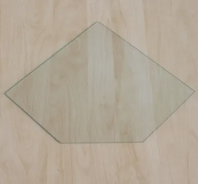 Produktbild von Fünfeck 125x125cm - Funkenschutzplatte Kaminbodenplatte