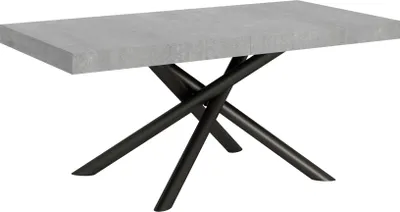 Produktbild von Ausziehbarer Tisch 90x180/440 cm Famas Cemento Anthrazit Gestell