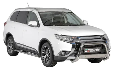 Image de Marchepieds Latéraux pour Mitsubishi Outlander Hybride 2015-2025 Acier Argent