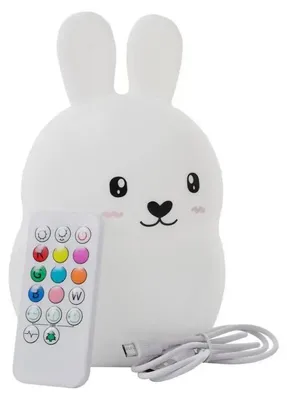 Zdjęcie produktu dla Verk 12261 Noční RGB lampička dotyková králík USB 1200mAh s dálkovým ovládáním